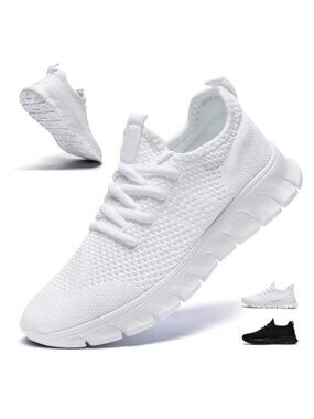 Womens Running Shoes Lightweight Breathable Slip On Walking Sneakers